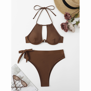 <span class=keywords><strong>Maillot</strong></span> De Bain 2 Pièces Sexy Bikini Brésilien Taille Haute <span class=keywords><strong>Maillot</strong></span> De Bain Personnalisé Femmes 2024 - Product Image 6