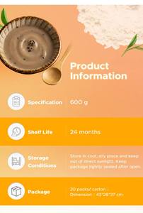 Bebida tradicional taiwanesa versátil sin cafeína, polvo de Miancha para tiendas de postres - Product Image 2