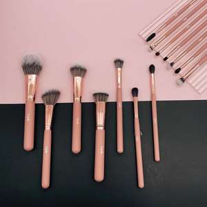 YRX 14 pièces Orange rose <span class=keywords><strong>tendre</strong></span> <span class=keywords><strong>Pastel</strong></span> outils de beauté outils de maquillage accessoire de maquillage pratique Original usine pinceau de maquillage personnalisé - Product Image 5