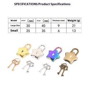 Xinghe xx339 ODM OEM năm cánh sao kim loại ổ khóa hiện đại thân thiện với môi trường máy tính xách tay khóa Khóa cho văn phòng phẩm Phụ kiện túi - Product Image 5