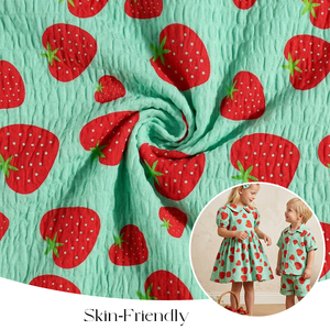 Tissu en coton imprimé tissé, matière tendance, toucher confortable, tissus en crêpe - Product Image 2