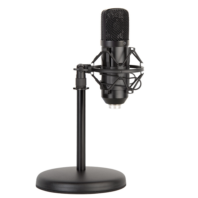 CM203 Professional 34mm Tube Condenser Microphone Large Diaphragm with Shock Mount for Studio Recording and Vocal Performance