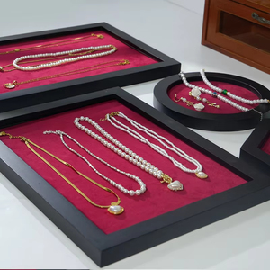 Factory Direct Supply Custom Logo Watch Display Trays Artificial Leather Jewelry Display Organizer Tray - Product Image 2