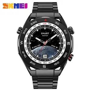 SKMEI S236 2023 Custom GPS Motion Track Relojes Inteligentes Sliver Stainless Steel IP67 Smartwatch Men Sport Smart Watch