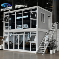 Maison modulaire en conteneur préfabriquée à montage facile et personnalisable, directement de l'usine, abordable, maison mobile en conteneur à plat