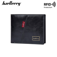 Grosir dompet pendek pria, Slot Multi-Border lintas batas Retro desain horisontal sederhana