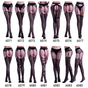 Collants en résille taille haute, sous-vêtements sexy <span class=keywords><strong>pour</strong></span> femmes, <span class=keywords><strong>bas</strong></span> à bretelles, <span class=keywords><strong>bas</strong></span> <span class=keywords><strong>de</strong></span> nuisette sexy, lingerie - Product Image 3