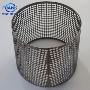 Cylindre filtrant perforé en acier inoxydable 304 à trous ronds, tube perforé pour l'industrie de la filtration chimique - Product Image 1