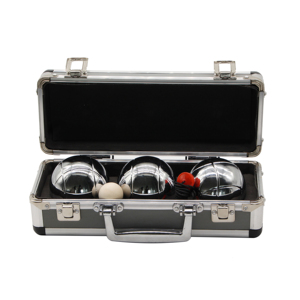 <span class=keywords><strong>Boules</strong></span> <span class=keywords><strong>de</strong></span> pétanque <span class=keywords><strong>de</strong></span> haute qualité en chrome argenté, 3 pièces, <span class=keywords><strong>pour</strong></span> l'exercice physique et les sports <span class=keywords><strong>de</strong></span> plein air, avec étui en aluminium - Product Image 2