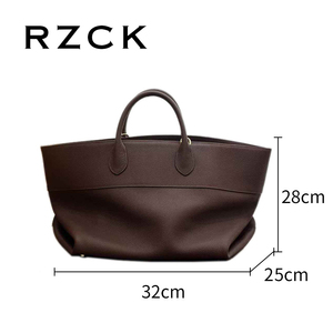 Borse a Mano RZCK Trendy in Morbida Pelle Rossa Ciliegia <span class=keywords><strong>per</strong></span> Studentesse Universitarie, Grandi Borse Extra da 17 Pollici <span class=keywords><strong>per</strong></span> Signore - Product Image 2