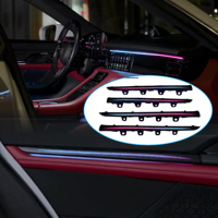 Kit de Actualización Interior con Panel de Iluminación Ambiental RGB Dinámico Efecto Cielo Estrellado para Porsche Taycan 2019-2026, Control por Pantalla de APP