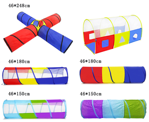 Tente tunnel de jeu extensible et pliable pour enfants, pour l'intérieur et l'extérieur - Product Image 4