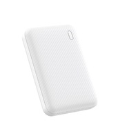 Mini chargeur portable ultra-fin alimenté par LED 5000 mAh, batterie externe ultra-mince avec double entrée USB Type-C