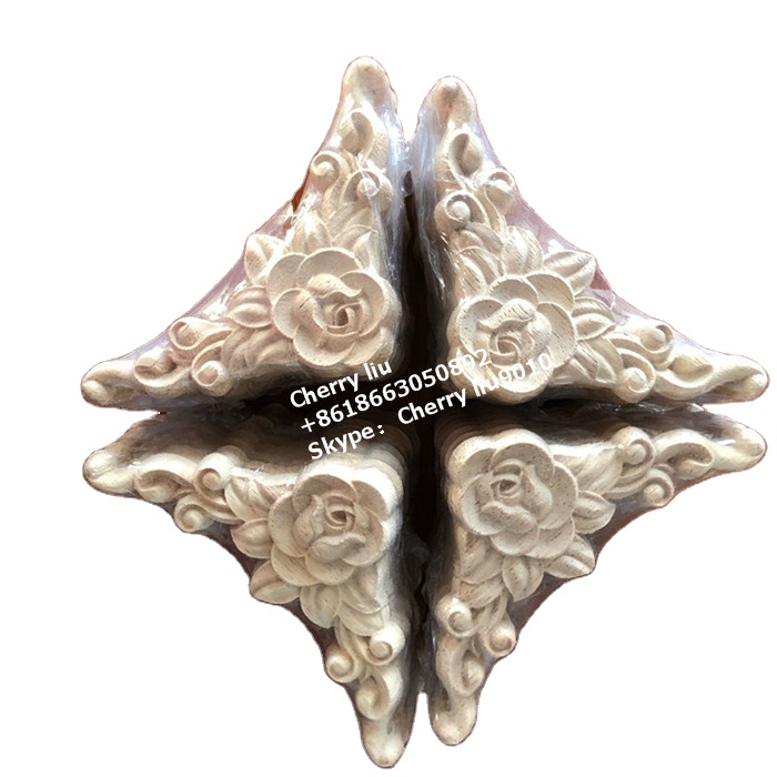 Декоративная мебель украшения резные Угловые деревянные аппликации и Onlay