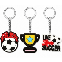 Porte-clés personnalisé en PVC souple 2D, porte-clés en caoutchouc souple avec logo, porte-clés en silicone, porte-clés en caoutchouc personnalisé 3D