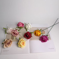YL Vente en gros de fleurs artificielles pas chères, têtes de roses en soie, arrangements floraux, fleurs de mariage, décoration murale, décoration de fête à domicile