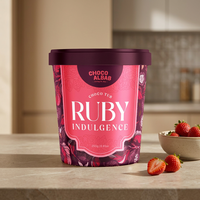 Biscuits Halal Premium au chocolat Ruby, confiture semi-douce, crème aux noix, canneberges séchées, croquant chocolaté 250g, sucré-acide CHOCO ALBAB