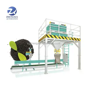 High Speed Double Weighing Hopper Packaging Machines 15kg 25kg 50kg Soil Fertilizer Seed Packing Machine Price