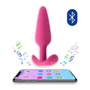 SANICA Casal Sexo Masculino Feminino Anal Plug T Handle Anal Plug Vibrador Operado Por App Controlled Butt Plug