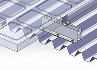 Mini pince de toit universelle en métal pour panneaux solaires Supports de montage de toit sur rail Installation facile Système de montage solaire