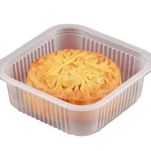 Wholesale Eco-friendly Embossed Plastic Storage Tray Food Packaging Containers for Mooncake To Go