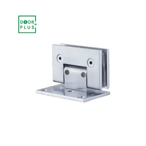 Doorplus-bisagra de acero inoxidable para puerta de ducha, Hardware de vidrio, 90 grados