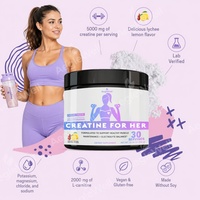 OEM ODM AegleWell Lychee Lemon Poudre de créatine pour femmes GMP Soutient la maintenance musculaire et l'équilibre d'hydratation