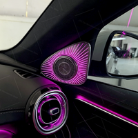 Nouveau Haut-parleur Tweeter Rotatif 4D/5D 64 Couleurs Original pour Mercedes Classe E W214, Haut-parleur de Voiture Lumineux LED RGB, Remplacement de Klaxon