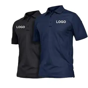 Wholesale Hot Selling Design Custom Logo Solid Color Breathable Polo Shirt Customized printing Quick Polo T Shirts