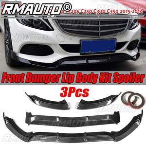Alerón Delantero W205, Divisor de Parachoques Delantero, Difusor, Kit de Carrocería para Mercedes Benz Clase C W205 2015-2018, Accesorios para Automóviles - Product Image 2