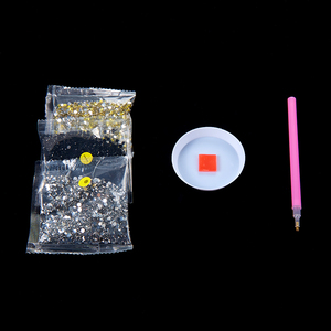 Bán Buôn 5D Sơn Kim Cương Xi Lanh Mô Hộp DIY Điểm Kim Cương Màu Xanh Và Trắng Sứ Mô Hình Đồ Nội Thất Nhà Trang Trí - Product Image 3