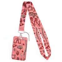 Tali Lanyard untuk Dokter dan Perawat, Tali Leher untuk Kartu Identitas, Tempat Kartu Identitas