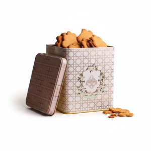 Recyclable 1.8L Slip Lid Rosy Square <b>Tin</b> Box 120x120x137mm Embossed Logo for Candy Food <b>Chocolate</b> Sugar Packaging - Product Image 2