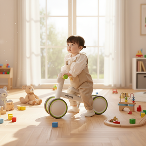 <span class=keywords><strong>Triciclo</strong></span> Metálico de Dos Ruedas para Niños de 1 a 3 Años, Unisex, para Perseguir Sueños y Divertirse, Andador Deslizante para Bebés - Product Image 1
