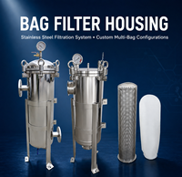 Boîtier de filtre à sac en acier inoxydable SS304 à ouverture rapide pour le traitement de l'eau, la filtration des aliments, des boissons et des produits chimiques