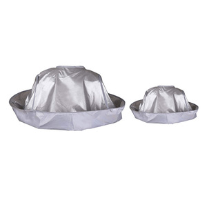 Cape de coiffure Wanmei en silicone argenté, résistante à l'eau, pour usage domestique ou en salon - Product Image 1