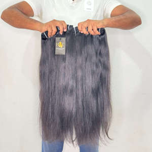 Cabello humano virgen indio al por mayor con cutícula alineada, cabello humano virgen indio ondulado de templo, cabello humano virgen ondulado de templo sin procesar para proveedores. - Product Image 1