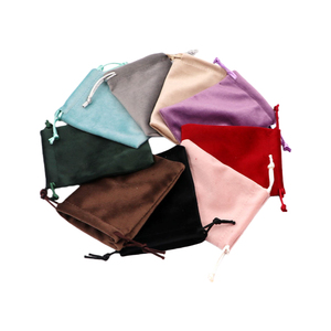 Bolsa de Terciopelo <span class=keywords><strong>Lisi</strong></span> de 7*9cm con Cordón, Bolsa de Almacenamiento de Tela Suave para Joyas, Dulces, Regalos, Reciclable con Impresión Estampada - Product Image 1