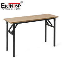 Ekintop Mobilier scolaire moderne pour salle de formation pliable Table et chaise d'étudiant Bureau d'université pour salle de réunion