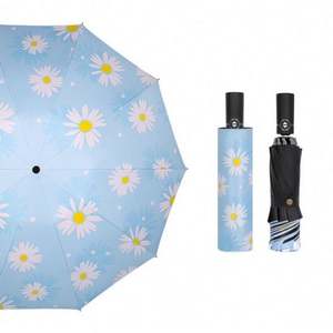 Grand parapluie de golf à ouverture automatique personnalisé de 30 pouces Parapluie de pluie avec logo Parapluie publicitaire à motif droit - Product Image 2