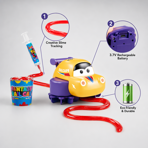 Voiture créative DIY pour piste de <span class=keywords><strong>slime</strong></span>, véhicule électrique rechargeable à suivi automatique de ligne, jouet éducatif STEM <span class=keywords><strong>en</strong></span> boue cristalline, cadeau pour enfants - Product Image 2