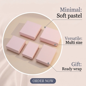 Scatola per Gioielli di Lusso Personalizzata con Logo, Coperchio e Base Rosa, Confezione Rigida in Cartone per Anelli, Collane e Bracciali - Product Image 5