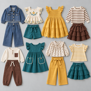 Nuovi Lotti di Abbigliamento Estivo per Bambini, Stock All'Ingrosso, 50 Kg di Vestiti <span class=keywords><strong>Estivi</strong></span> Misti per Bambini - Product Image 1
