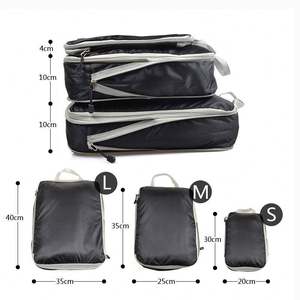 Fashionable Large Waterproof Travel Storage <b>Bag</b> Set Zipper Multi-Use Packing Cubes for <b>Organising</b> Clothes Suitcases Luggage - Product Image 2