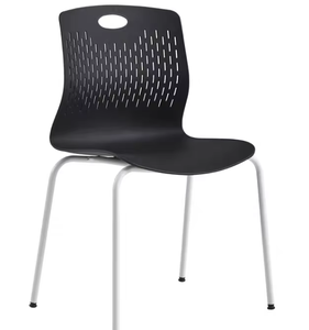 Multiple Colors Available <b>Stackable</b> Modern PP <b>Dining</b> <b>Chair</b> Metal Legs Home Furniture for Hotel Cafe Restaurant Office School - Product Image 5