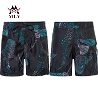 Zomerstrand zwembroekjes voor peuters, dieren- & fruitprint, 1-delig, snel drogend, stretch, op maat gemaakte zwemshorts