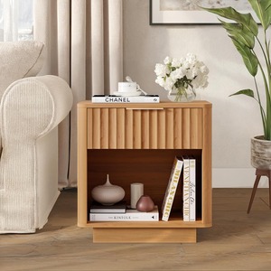 Table de chevet moderne du milieu du siècle, tables de chevet contemporaines avec tiroirs, vente en gros pour la chambre à coucher, le salon, table de chevet chambre - Product Image 2