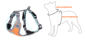 Nouvelle laisse pour animaux de compagnie, harnais de poitrine <span class=keywords><strong>en</strong></span> maille respirante, type veste, harnais réfléchissant pour chiens de grande taille - Product Image 4