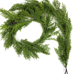 Guirlande de <span class=keywords><strong>décoration</strong></span> intérieure, en rotin de cèdre artificiel, <span class=keywords><strong>plante</strong></span>, nouveauté - Product Image 3