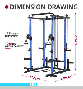 鉄製スミスマシン多機能スクワットラックジム機器腕をターゲットにしたホームワークアウト用胸脚 - Product Image 3